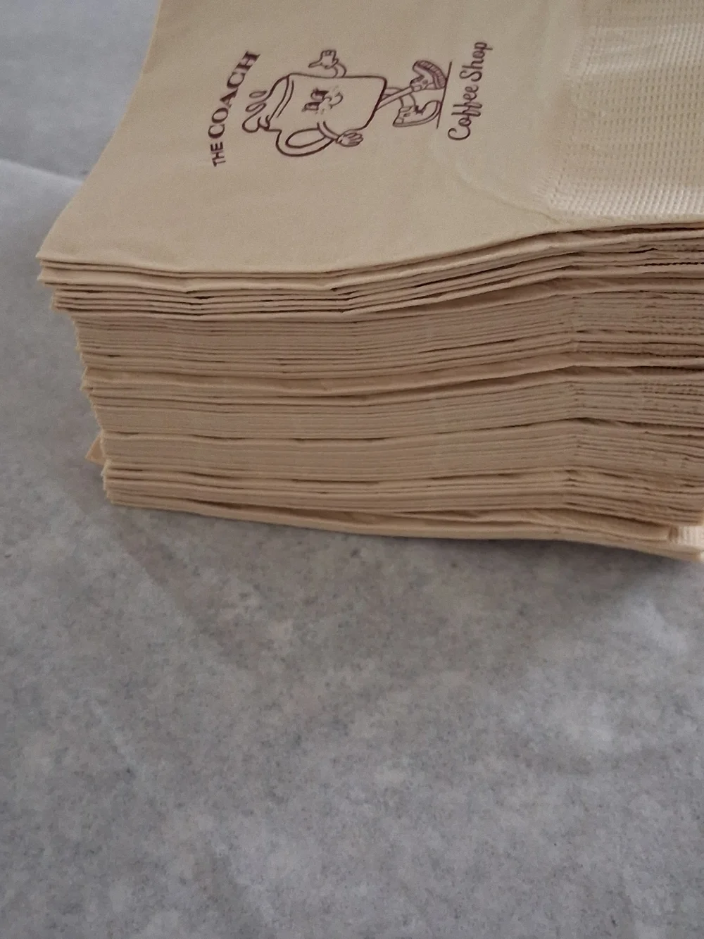 Coach Coffee Shop Branded Cream Beverage Napkins - Pack Of 70 New